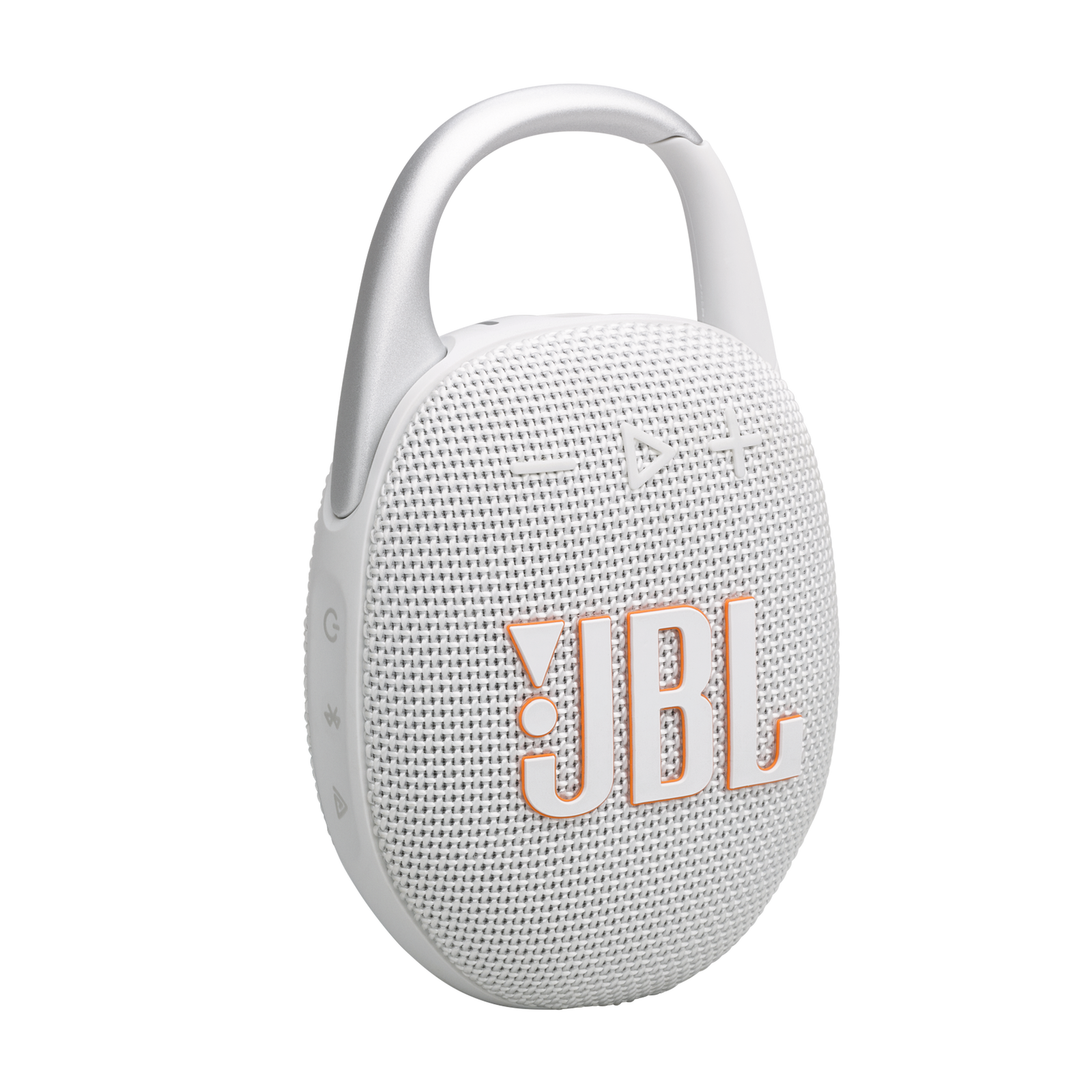 JBL Clip 5 White Bluetooth Speaker