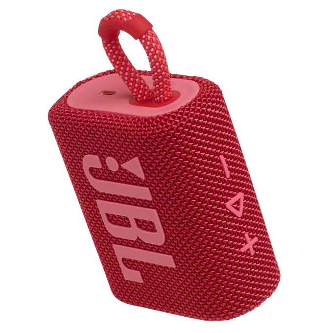 JBL Go 3 - Red - Portable Waterproof Speaker - Detailshot 2 image number null