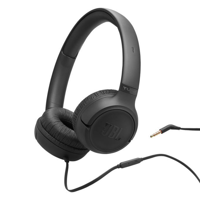 JBL Tune 530 Wired - Black - Wired on-ear headphones - Hero image number 0 אוזניות קשת חוטיות Tune 530 Wired&nbsp;מבית JBL