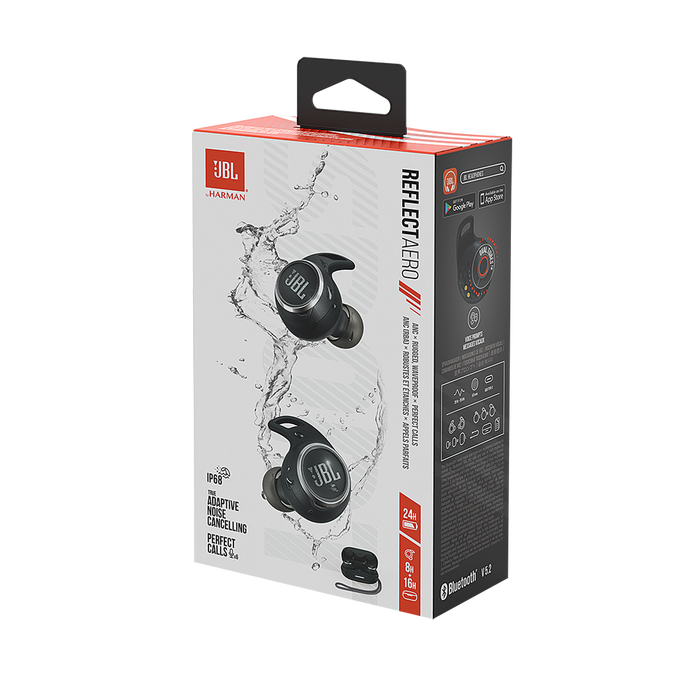 JBL Reflect Aero TWS - Black - True wireless Noise Cancelling active earbuds - Detailshot 10 image number null