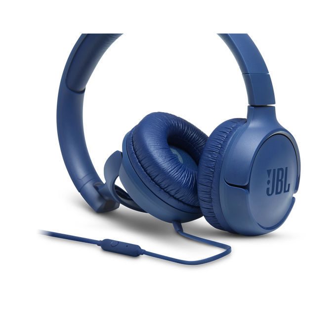 JBL Tune 500 - Blue - Wired on-ear headphones - Detailshot 3 image number 4