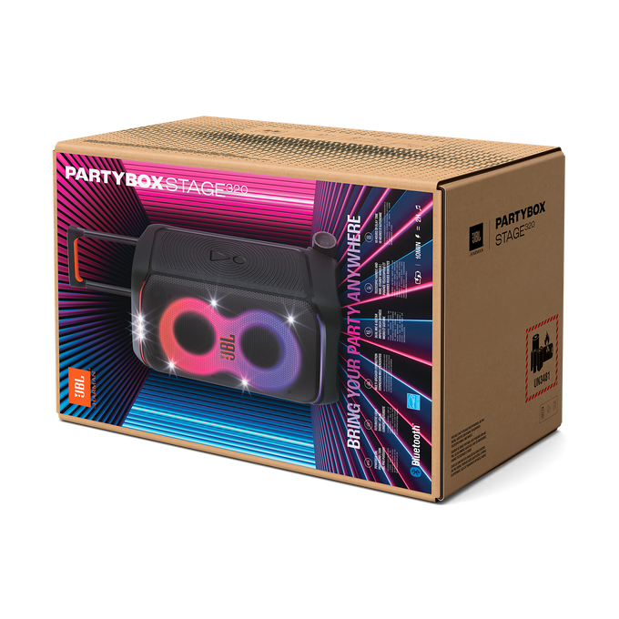 JBL PartyBox Stage 320 Bluetoothスピーカー JBL PartyBox Stage 320 | Portable party speaker with wheels