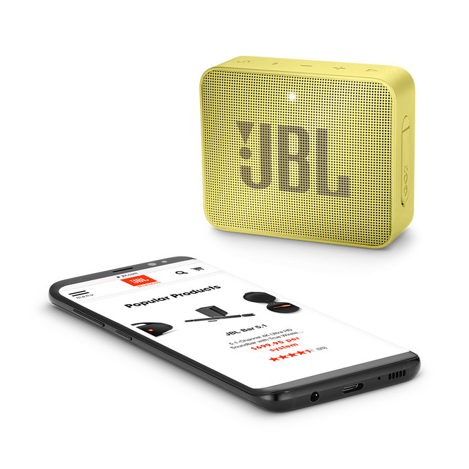 JBL Go 2 - Lemonade Yellow - Portable Bluetooth speaker - Detailshot 3 image number null