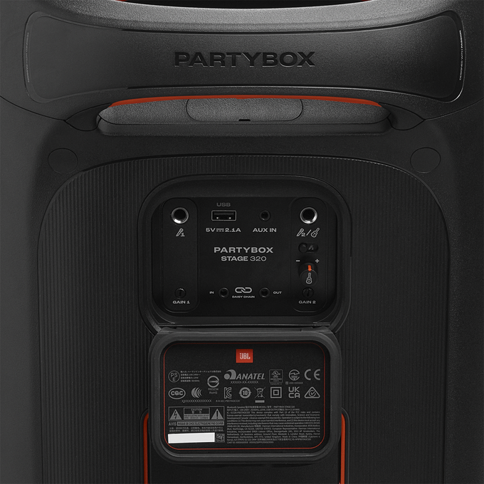 JBL PartyBox Stage 320 | Portable party speaker with wheels