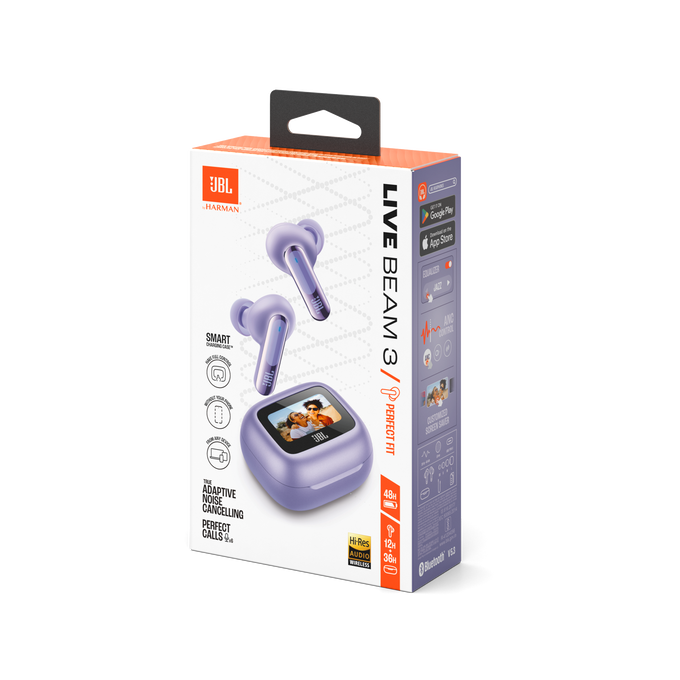 JBL Live Beam 3 | True wireless noise-cancelling closed-stick earbuds