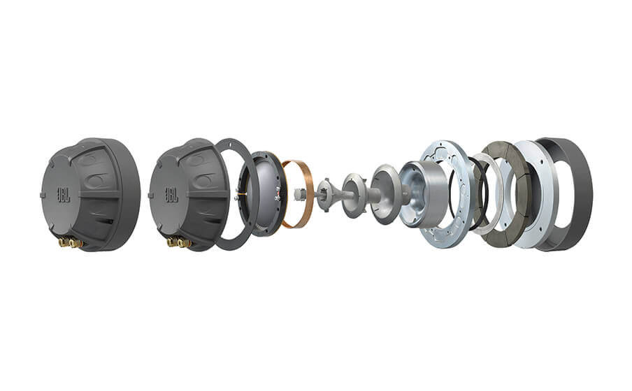 Project Everest DD67000 4-inch (100mm) pure beryllium diaphragm compression driver mated to a patented Bi-Radial horn. - Image