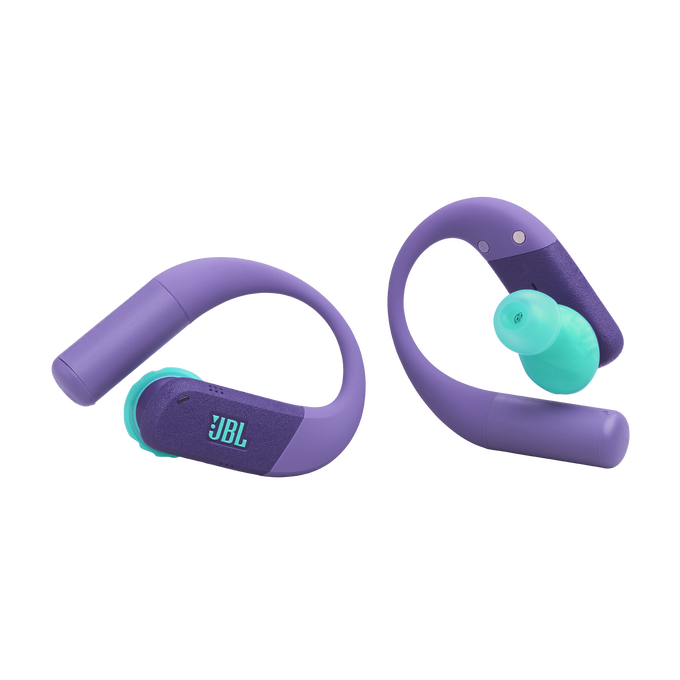 JBL Endurance Peak 4 - Purple - True Wireless Noise Cancelling Sport Earbuds - Front image number 1