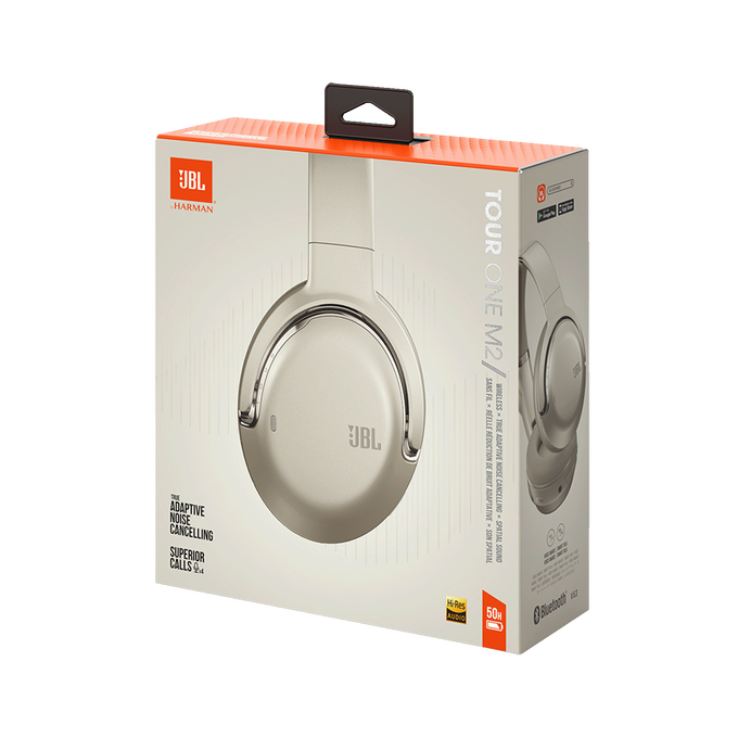 JBL Tour One M2 - Champagne - Wireless over-ear Noise Cancelling headphones - Detailshot 10 image number null