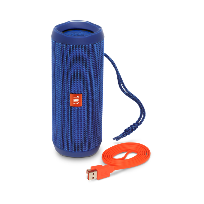 JBL Flip 4 - Blue - A full-featured waterproof portable Bluetooth speaker with surprisingly powerful sound. - Detailshot 1 image number null
