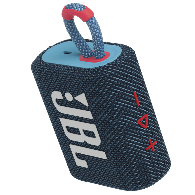 JBL Go 3 - Blue / Pink - Portable Waterproof Speaker - Detailshot 2 image number null