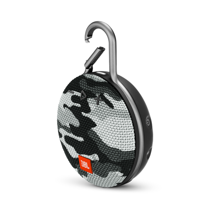 JBL Clip 3 - Black/White Camouflage - Portable Bluetooth® speaker - Detailshot 3 image number null