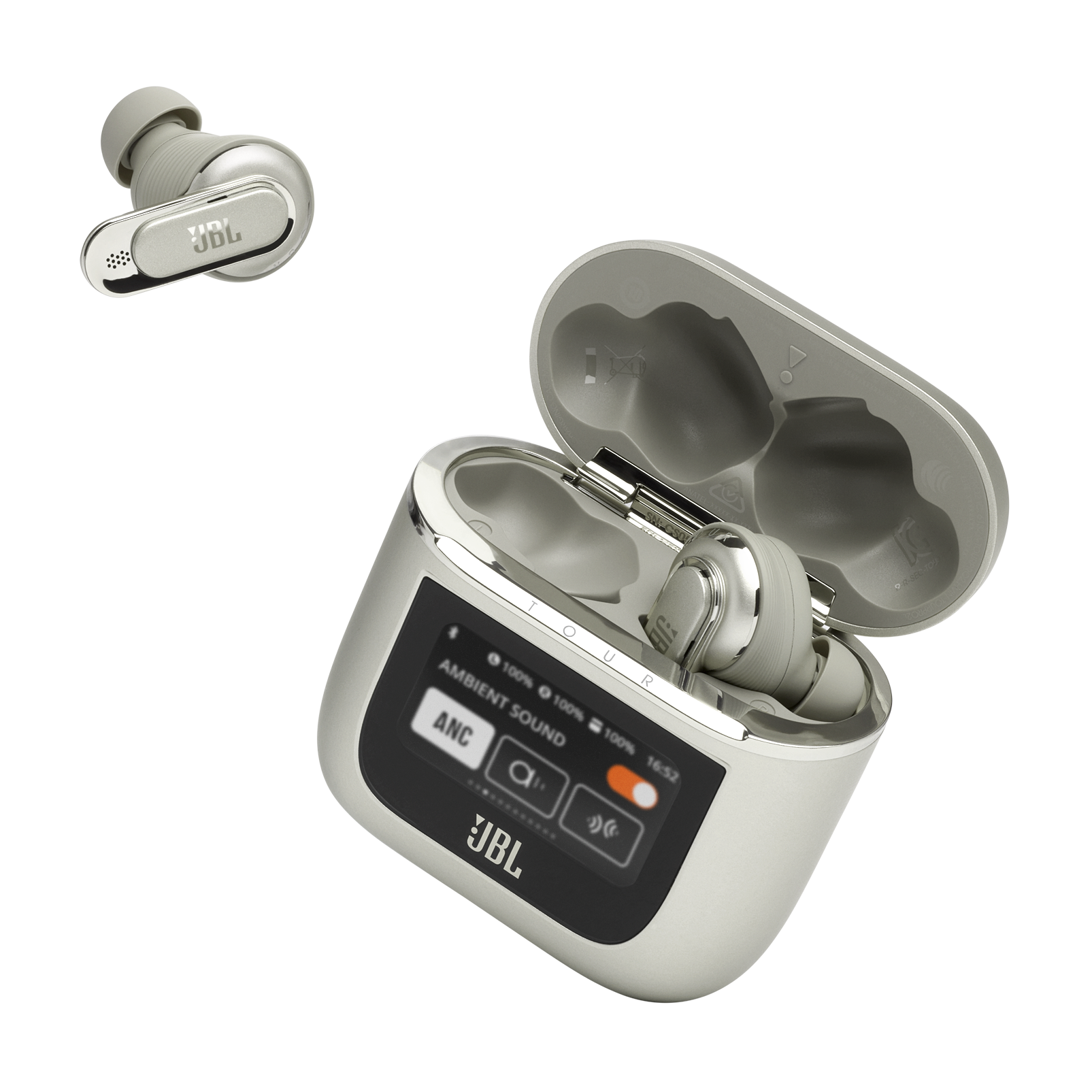 JBL TOUR PRO 2 JBLTOURPRO2BLK JBL Tour Pro 2 Wireless Earphones, Bluetooth, Hybrid Noise