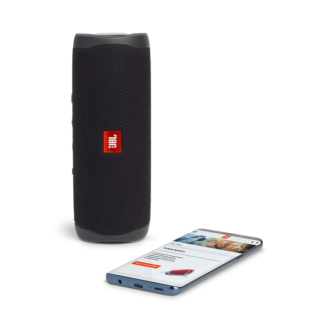 JBL Flip 5 - Black Matte - Portable Waterproof Speaker - Detailshot 2 image number null