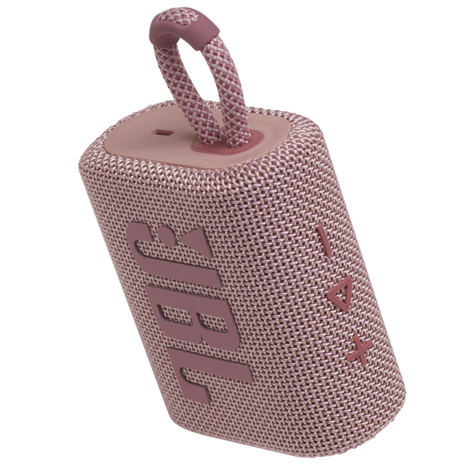 JBL Go 3 - Pink - Portable Waterproof Speaker - Detailshot 2 image number null