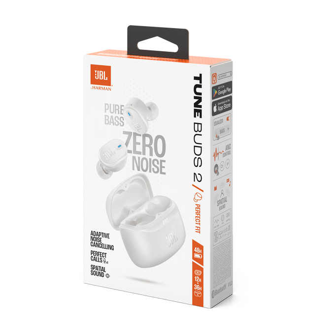 JBL TUNE BUDS 2 ホワイト JBL Tune Buds 2 | True Wireless Noise Cancelling Earbuds