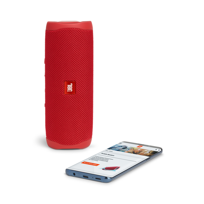 JBL Flip 5 - Red - Portable Waterproof Speaker - Detailshot 2 image number null