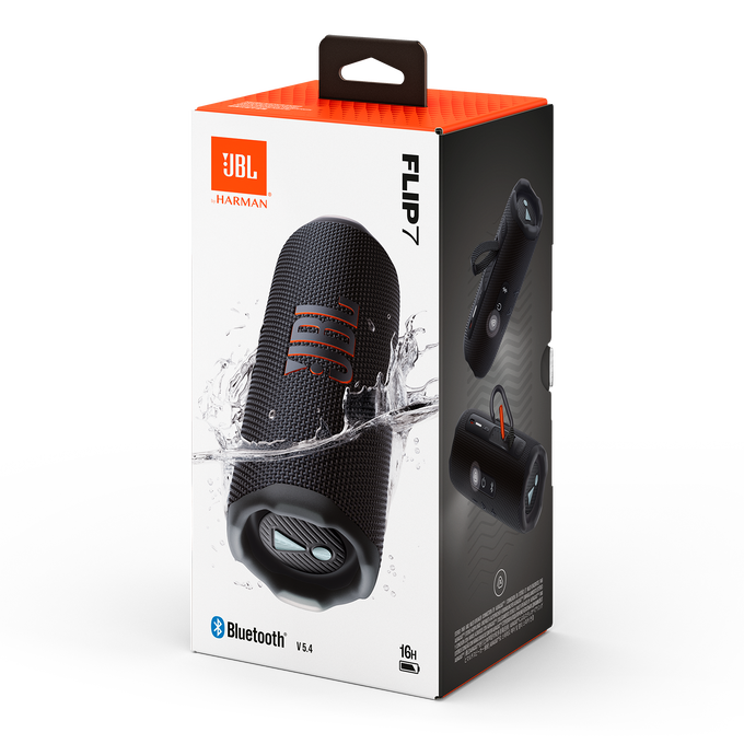 N*O様 JBL Flip7 ブラック本体 JBL Flip 7 | Portable waterproof and drop-proof speaker