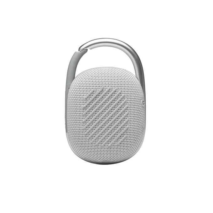 JBL Clip 4 - White - Ultra-portable Waterproof Speaker - Back image number null