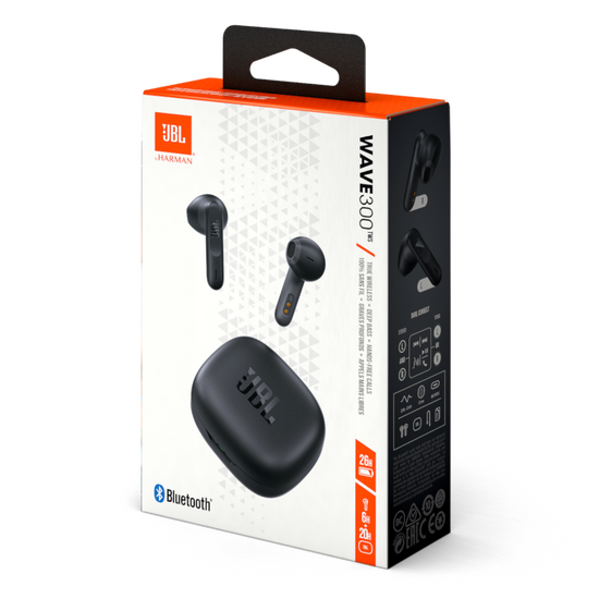 JBL Wave 300TWS True Wireless Earbuds, Deep Bass Sound, 26H Battery,  Open-Ear Comfortable Fit, Hands-Free Stereo Call, Dual Connect, Rain  Resistant, Voice Assist, Touch Control - White, JBLW300TWSWHT : Buy Online  at