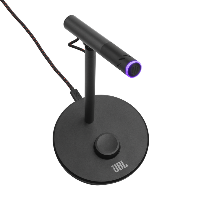 Microphone USB JBL Quantum Stream - Double Condensateur 14mm - Streaming/Gaming - Noir