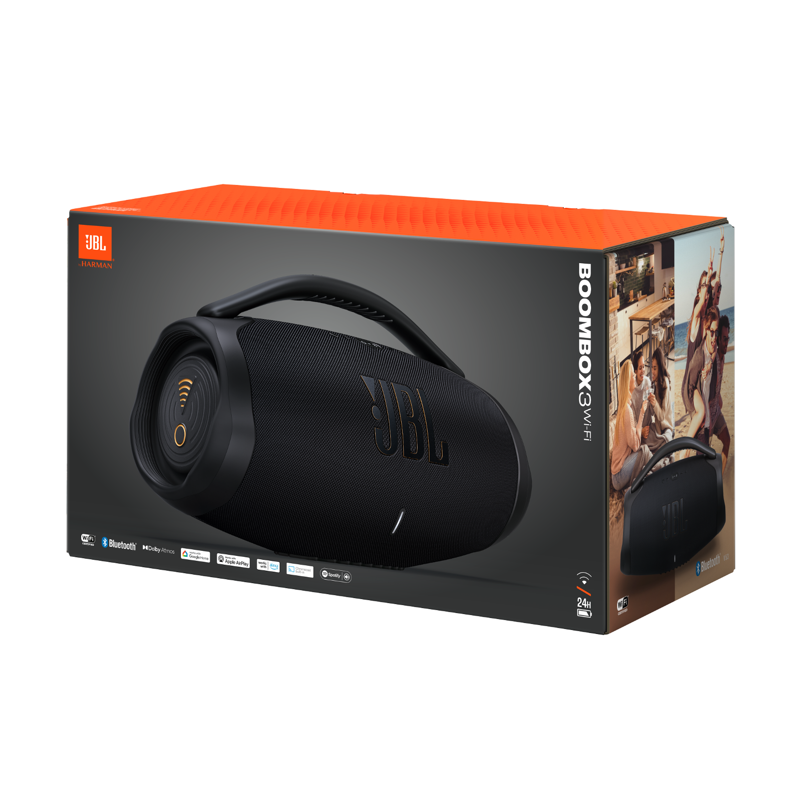 JBL Boombox 3 WiFi Powerful WiFi and Bluetooth portable speaker
