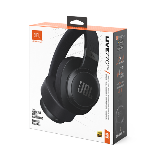 JBL LIVE 770NC ワイヤレスヘッドホン 本体 箱、入れる袋 JBL Live 770NC | Wireless Over-Ear Headphones with True Adaptive