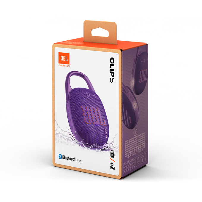 JBL CLIP5 ワイヤレススピーカー パープル JBL Clip 5 Portable Bluetooth Speaker 2024 Purple