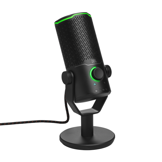 JBL Quantum Stream Studio Quad pattern premium USB microphone for streaming recording and gaming