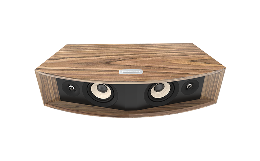 JBL L42ms Music System 4 Driver design: Dual 4-inch (100mm) woofers and dual 0.75-inch (19mm) Aluminum dome tweeters mounted on angled baffles to create a wide and even sound-field. - Image