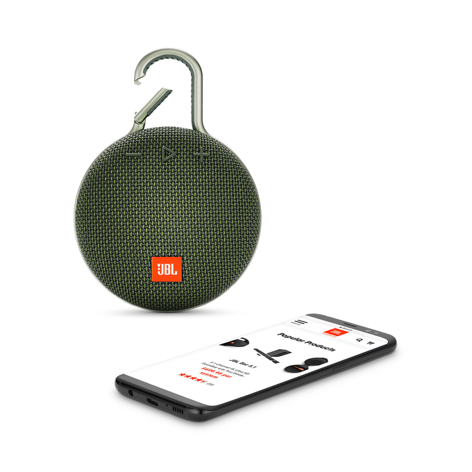 JBL Clip 3 - Forest Green - Portable Bluetooth® speaker - Detailshot 1 image number null