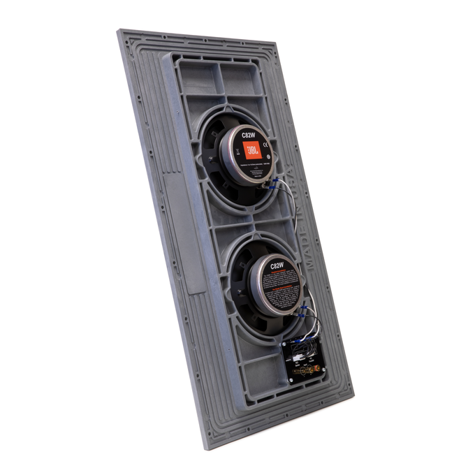 Conceal C82W - Grey - Dual-panel, Dual 8-inch (200mm) Invisible Subwoofer System - Detailshot 1 image number null