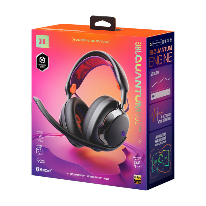 JBL Quantum 950 | Wireless multiplatform gaming headset with