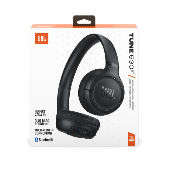 JBL Tune 530BT boxfront black - JBL Tune 530BT