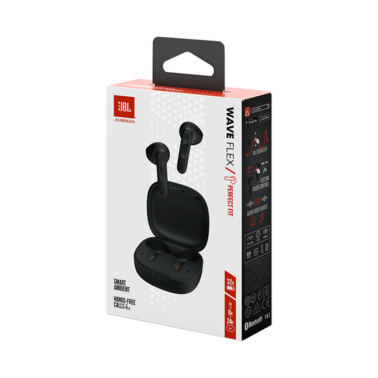 JBL Wave Flex True wireless earbuds, Black JBLWFLEXBLK - Buy