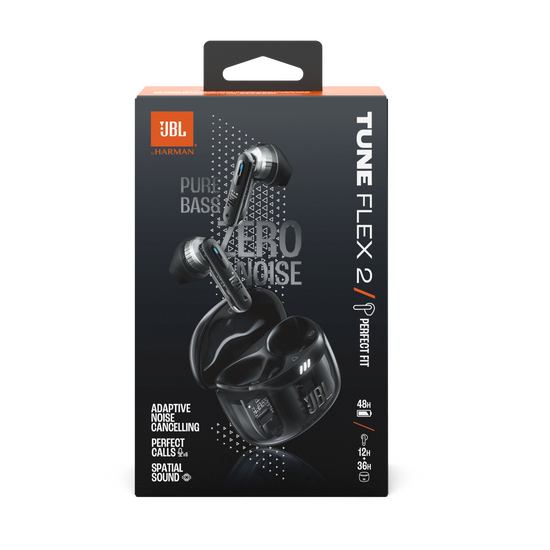 LS JBL Tune%20Flex%202 Box%20Image Front Black%20Ghost - JBL Tune Flex 2 Ghost Black