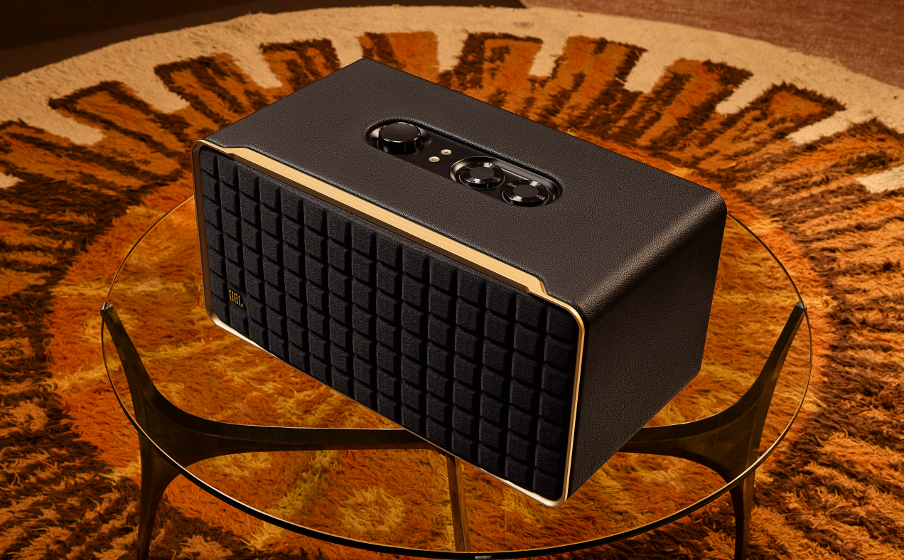JBL Authentics 500 Hi fidelity smart home speaker with Wi Fi Bluetooth and Voice Assistants with retro design
