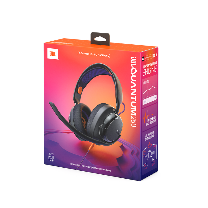 JBL Quantum 250 | Wired multiplatform gaming headset