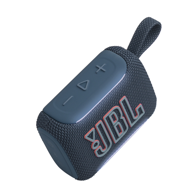 JBL Go 5 - Blue - Ultra-portable waterproof and drop-proof speaker with JBL legendary sound and ambient edge lighting - Detailshot 2 image number 6