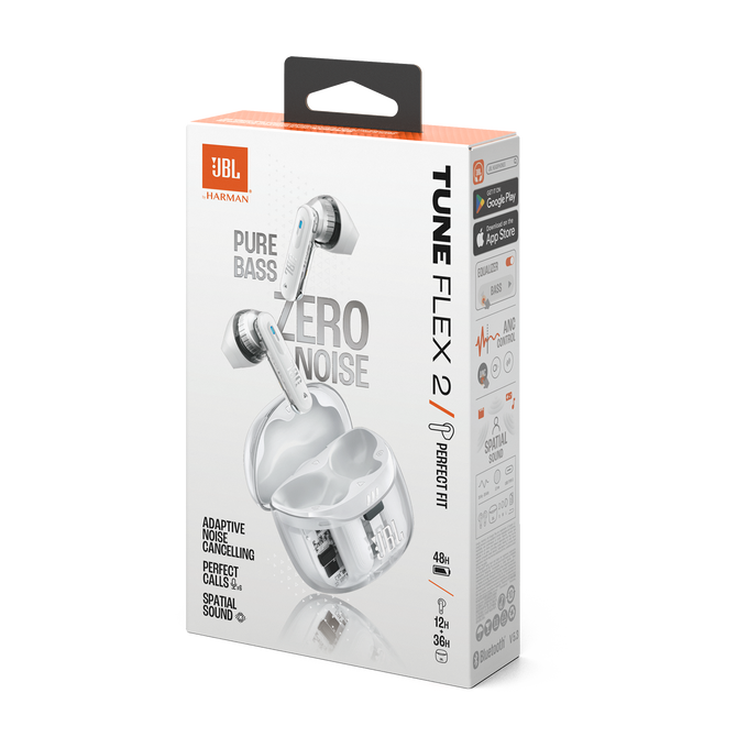 JBL TUNE FLEX 2 ワイヤレスイヤホン JBL Tune Flex 2 Ghost Edition | True Wireless Noise Cancelling Earbuds