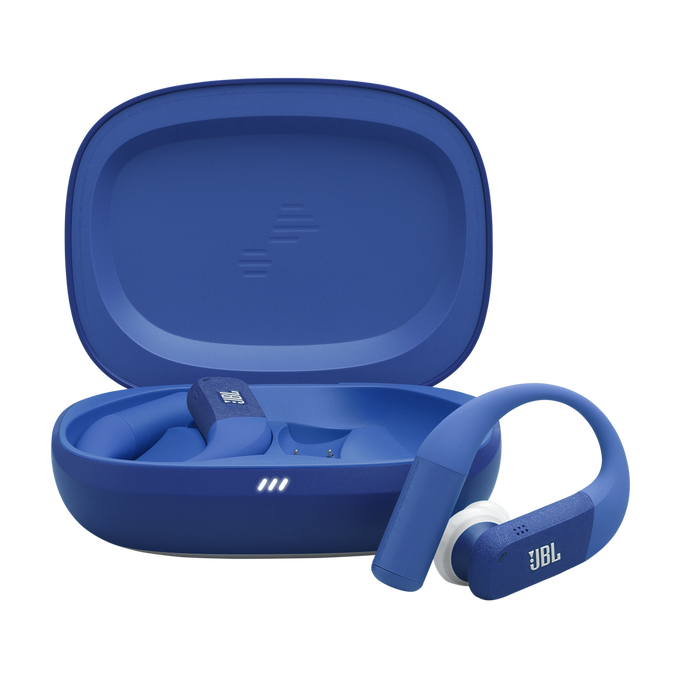 JBL Endurance Peak 4 - Blue - True Wireless Noise Cancelling Sport Earbuds - Hero image number 0