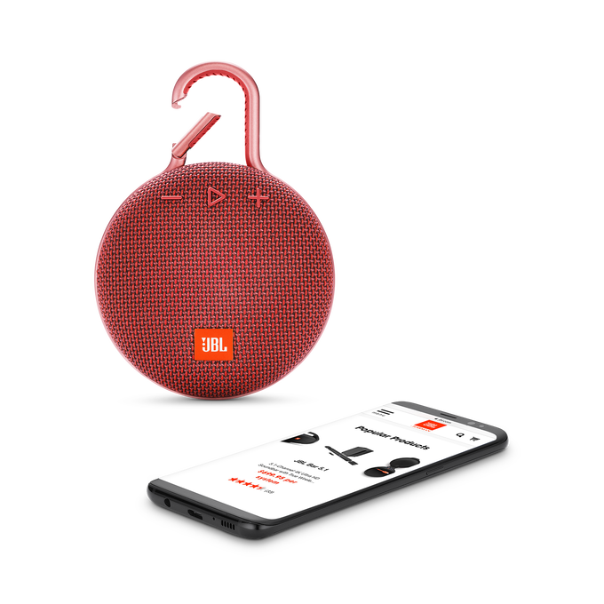 JBL Clip 3 - Fiesta Red - Portable Bluetooth® speaker - Detailshot 1 image number null