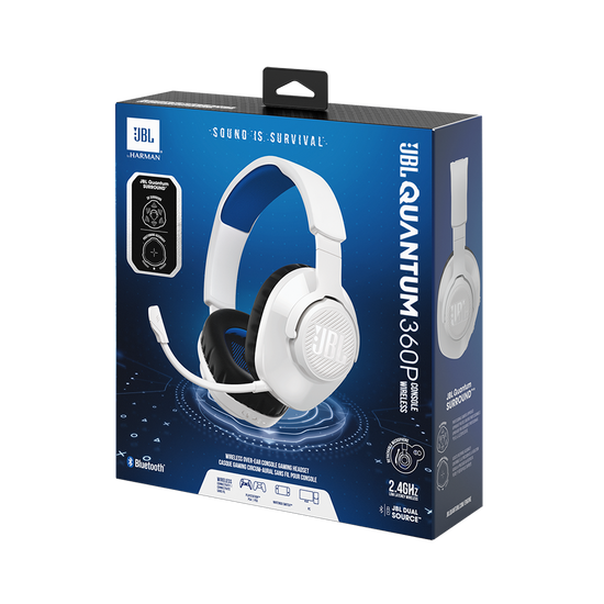 JBL Quantum 360P Console Wireless Wireless over ear console gaming headset with detachable boom mic