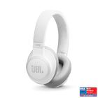 JBL Live 650BTNC - White - Wireless Over-Ear Noise-Cancelling Headphones - Hero