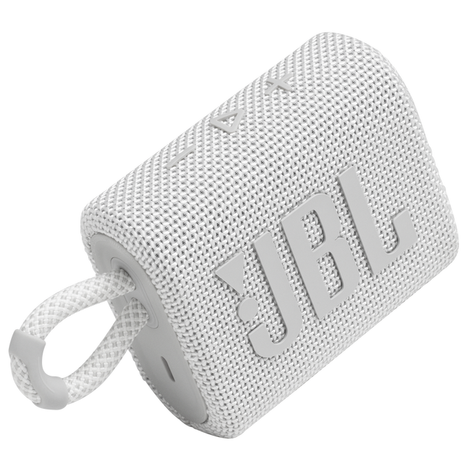 JBL Go 3 - White - Portable Waterproof Speaker - Detailshot 1 image number null