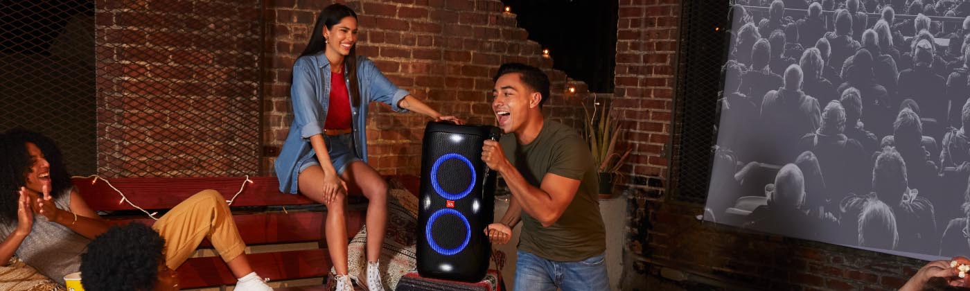 Party Light & Sound - Enceinte Karaoke Enfant Portable Party