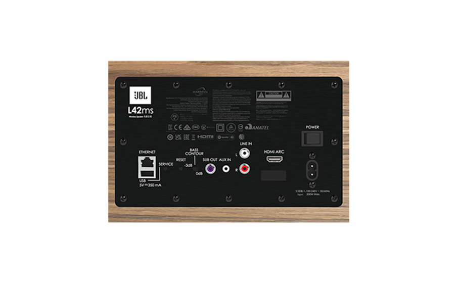 JBL L42ms Music System HDMI-ARC Connection, RCA Line-in and 3.5mm Analog Stereo Inputs, and USB-A Media Input - Image