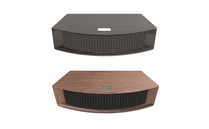 JBL L42ms Music System Available in Black Walnut and Natural Walnut Furniture-grade Wood Veener Finishes with Black Quadrax Grilles - Image